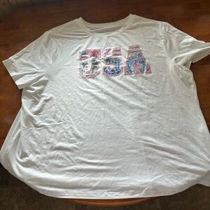 SHEIN Curve White T-Shirt